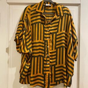 Green & Gold Blouse